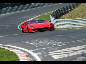 ferrari 599xx racing car top